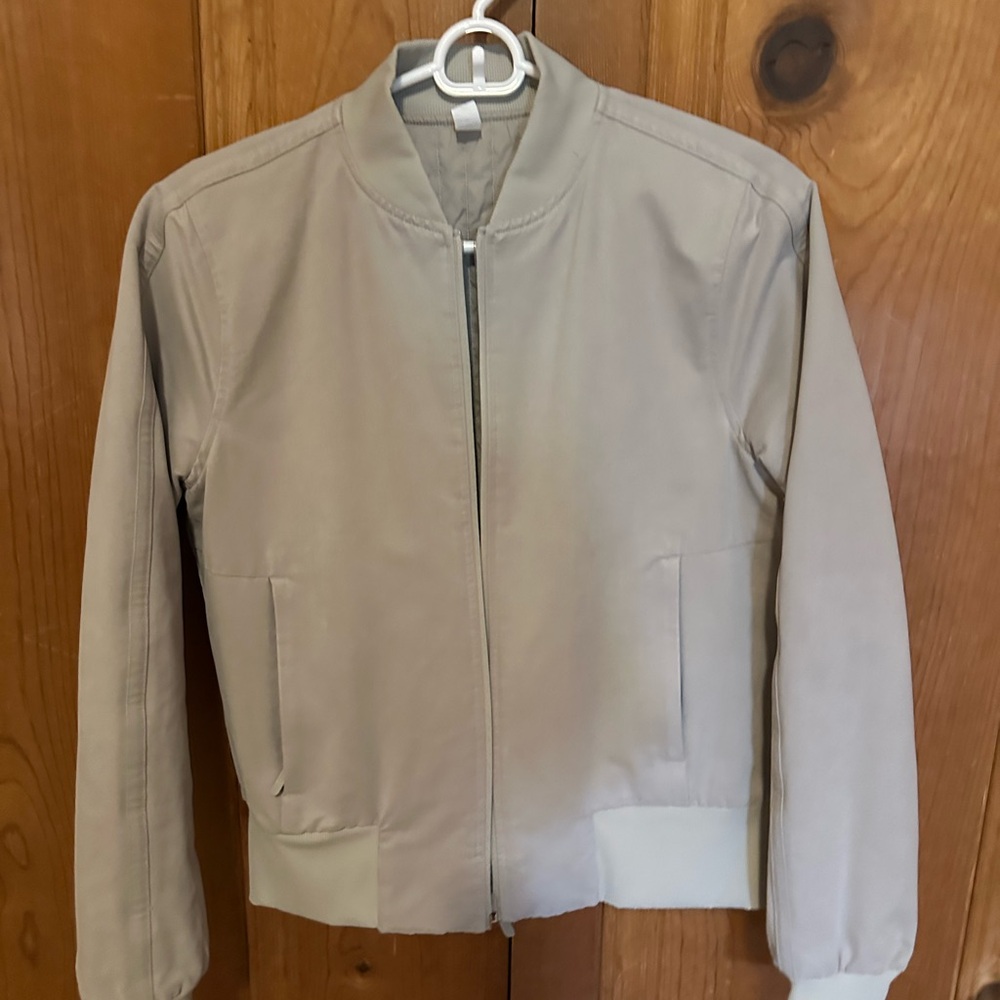 lululemon athletica Beige Lightweight Bomber Jacket